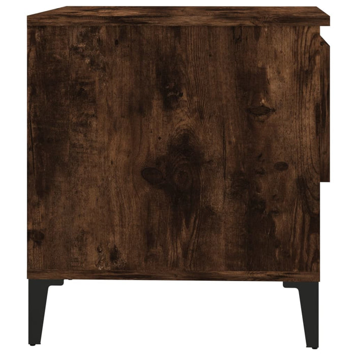 Mese laterale 2 buc. stejar fumuriu 50x46x50 cm lemn compozit - WALTI WALTI