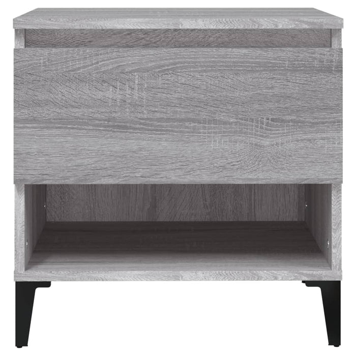 Mese laterale, 2 buc., gri sonoma, 50x46x50 cm, lemn compozit - WALTI WALTI