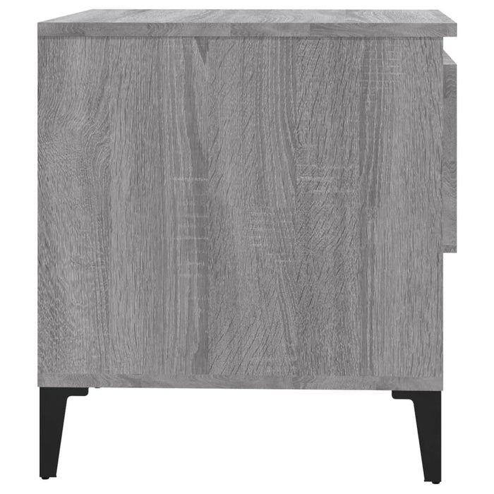 Mese laterale, 2 buc., gri sonoma, 50x46x50 cm, lemn compozit - WALTI WALTI