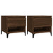 Mese laterale 2 buc. stejar maro 50x46x50 cm lemn compozit - WALTI WALTI
