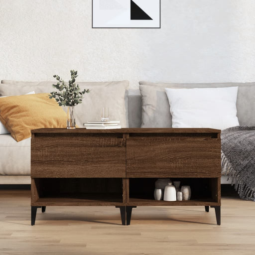 Mese laterale 2 buc. stejar maro 50x46x50 cm lemn compozit - WALTI WALTI