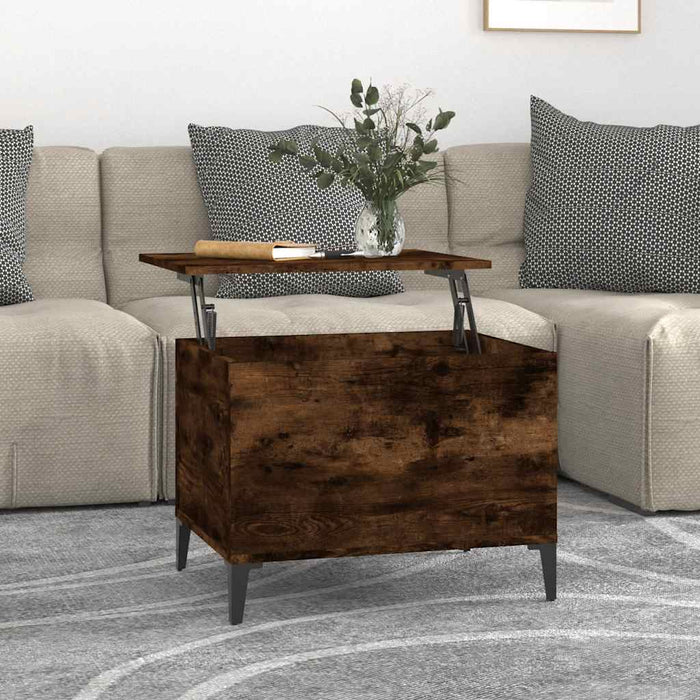 Măsuță de cafea, stejar fumuriu, 60x44,5x45 cm, lemn prelucrat - WALTI WALTI