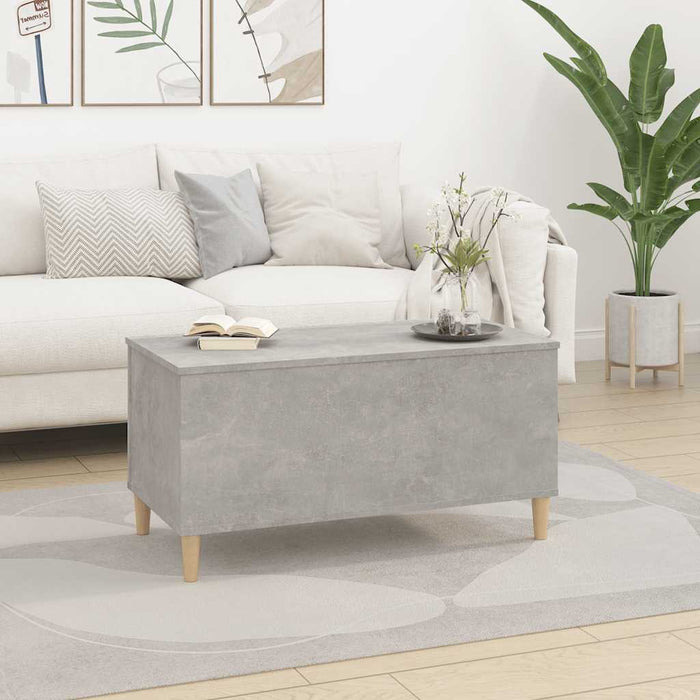 Măsuță de cafea, gri beton, 90x44,5x45 cm, lemn compozit - WALTI WALTI