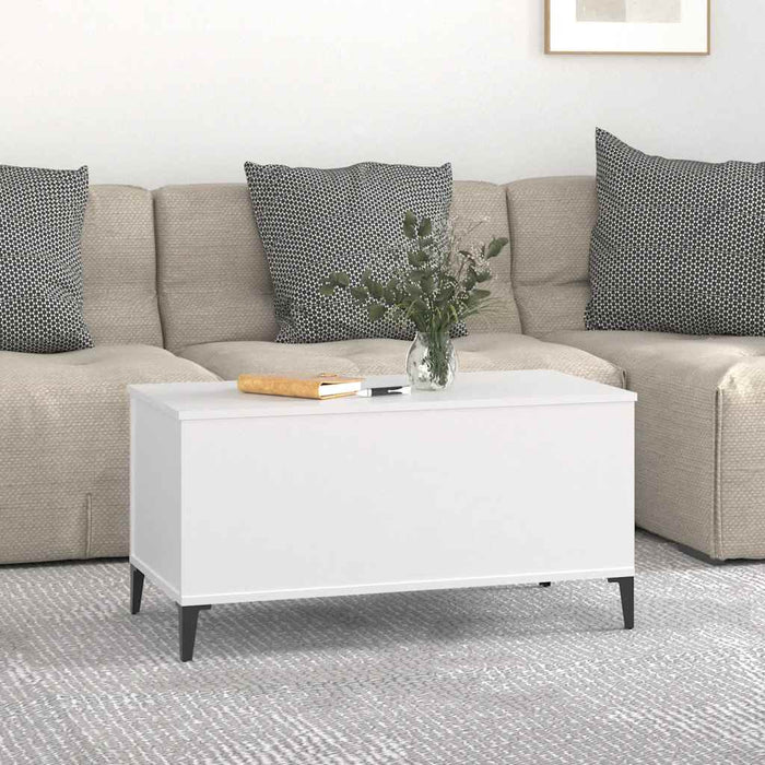 Măsuță de cafea, alb, 90x44,5x45 cm, lemn compozit - WALTI WALTI