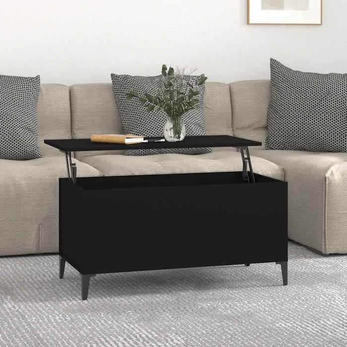 Măsuță de cafea, negru, 90x44,5x45 cm, lemn compozit - WALTI WALTI