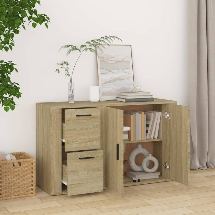 Servantă, stejar sonoma, 100x33x59,5 cm, lemn compozit - WALTI WALTI