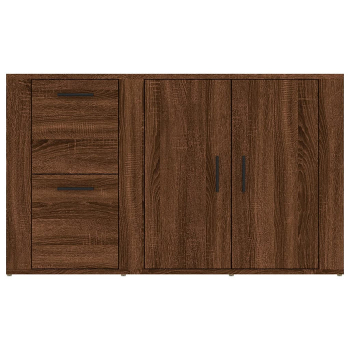 Servantă, stejar maro, 100x33x59,5 cm, lemn compozit WALTI