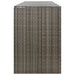 Magazie de pubele cvadruplă, gri, 274x80x117 cm, poliratan - WALTI WALTI