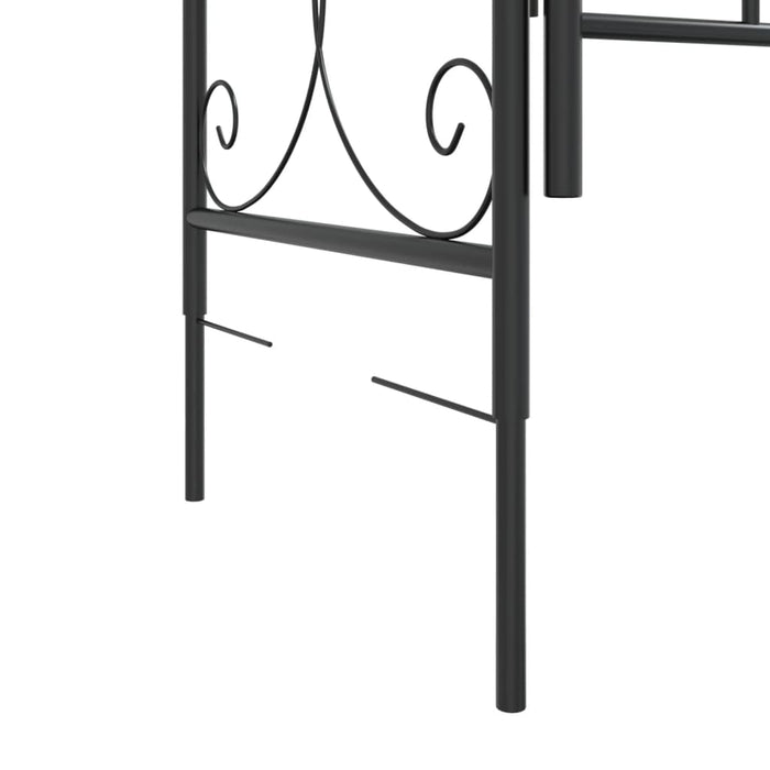 Arcadă de grădină cu poartă, negru, 108x45x235 cm oțel - WALTI WALTI