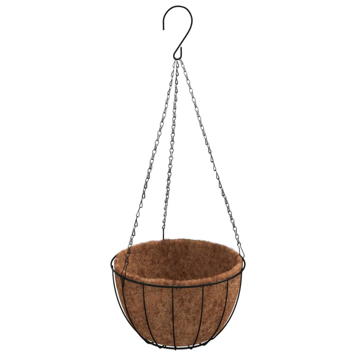 Jardiniere suspendate căptușeală cocos 4 buc. Ø 30x52cm oțel - WALTI WALTI