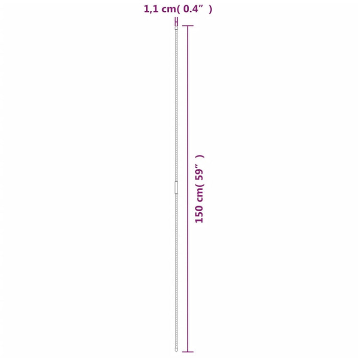 Țăruși pentru plante de grădină, 30 buc., verde, 150 cm, oțel - WALTI WALTI