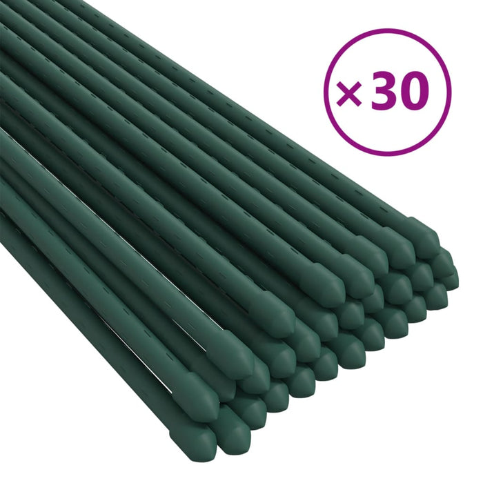Țăruși pentru plante de grădină, 30 buc., verde, 180 cm, oțel - WALTI WALTI