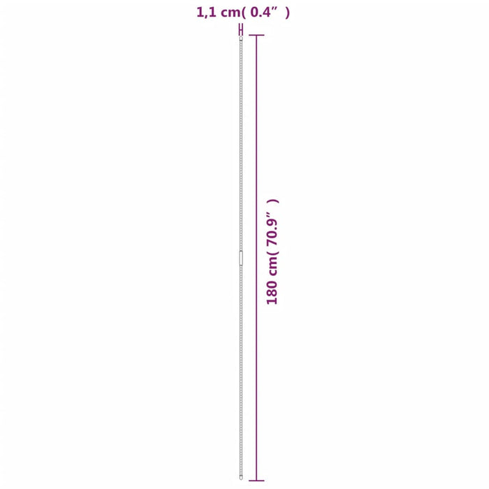 Țăruși pentru plante de grădină, 30 buc., verde, 180 cm, oțel - WALTI WALTI