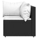 Set mobilier de grădină cu perne, 3 piese, negru, poliratan - WALTI WALTI
