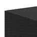 Set mobilier de grădină cu perne, 3 piese, negru, poliratan - WALTI WALTI