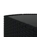 Set mobilier de grădină cu perne, 3 piese, negru, poliratan - WALTI WALTI