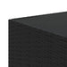 Set mobilier de grădină cu perne, 3 piese, negru, poliratan - WALTI WALTI