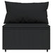 Set mobilier de grădină cu perne, 3 piese, negru, poliratan - WALTI WALTI