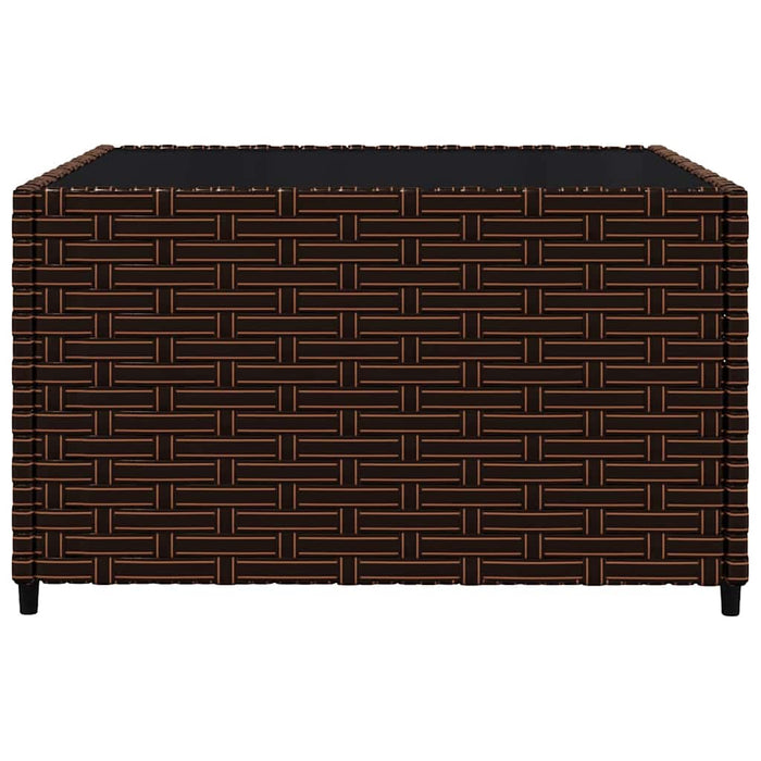 Set mobilier de grădină cu perne, 3 piese, maro, poliratan - WALTI WALTI