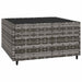 Set mobilier de grădină cu perne, 4 piese, gri, poliratan - WALTI WALTI