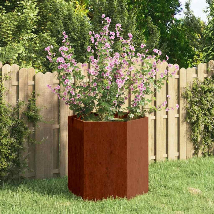 Jardinieră, ruginiu, 40x40x45 cm, oțel corten - WALTI WALTI