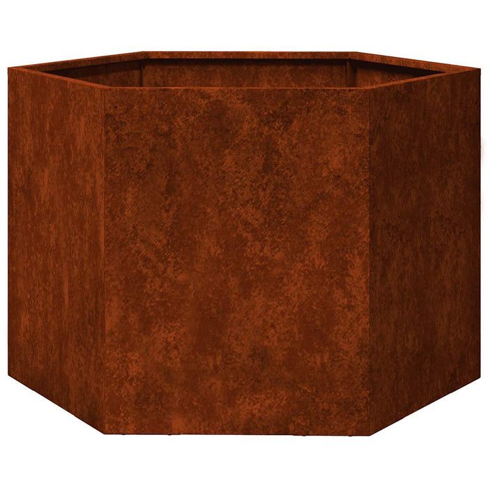 Jardinieră, ruginiu, 60x60x45 cm, oțel corten - WALTI WALTI
