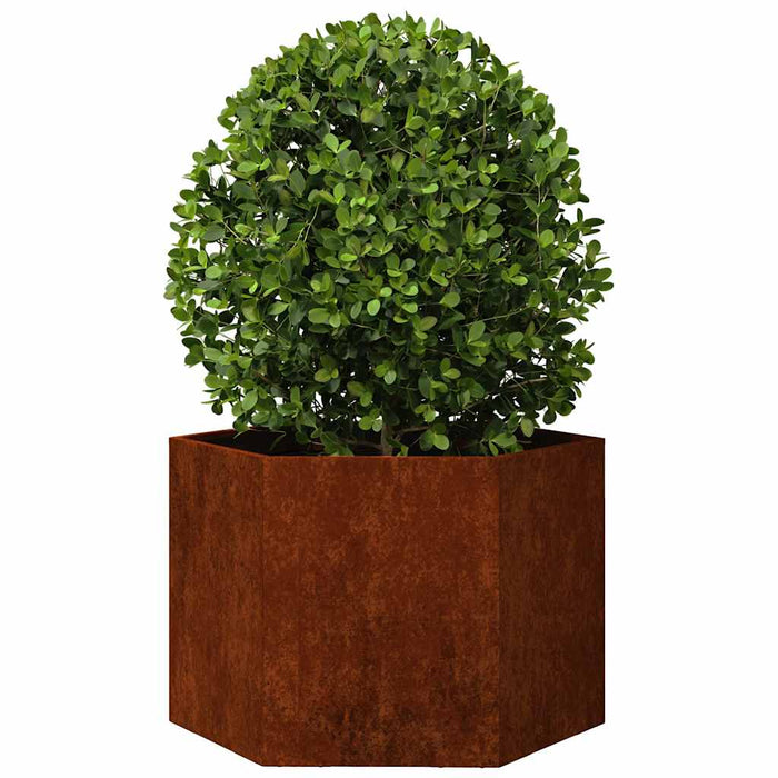 Jardinieră, ruginiu, 60x60x45 cm, oțel corten - WALTI WALTI
