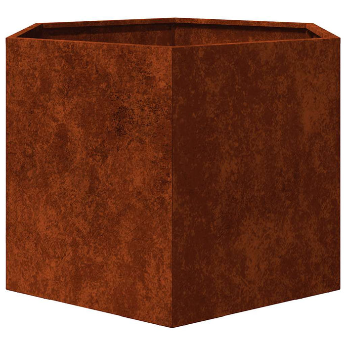 Jardinieră, ruginiu, 60x60x45 cm, oțel corten - WALTI WALTI