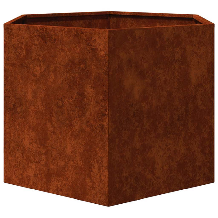 Jardinieră, ruginiu, 60x60x45 cm, oțel corten - WALTI WALTI