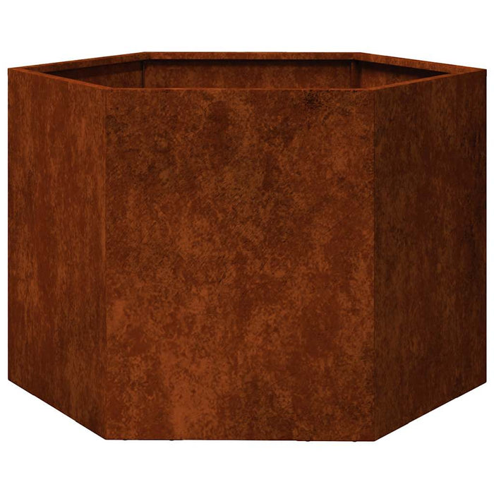 Jardinieră, ruginiu, 60x60x45 cm, oțel corten - WALTI WALTI