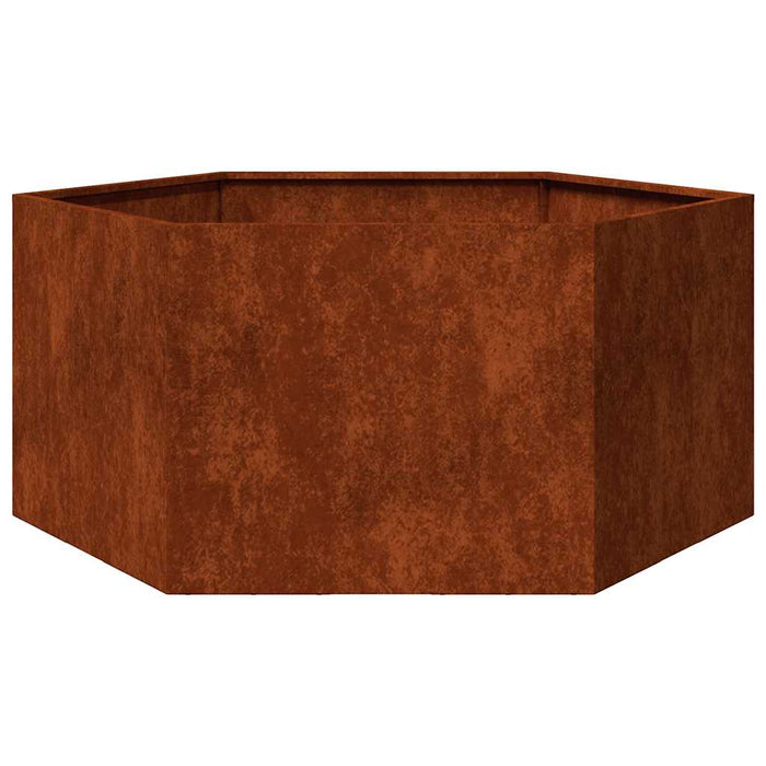 Jardinieră, ruginiu, 90x90x45 cm, oțel corten - WALTI WALTI