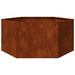Jardinieră, ruginiu, 90x90x45 cm, oțel corten - WALTI WALTI