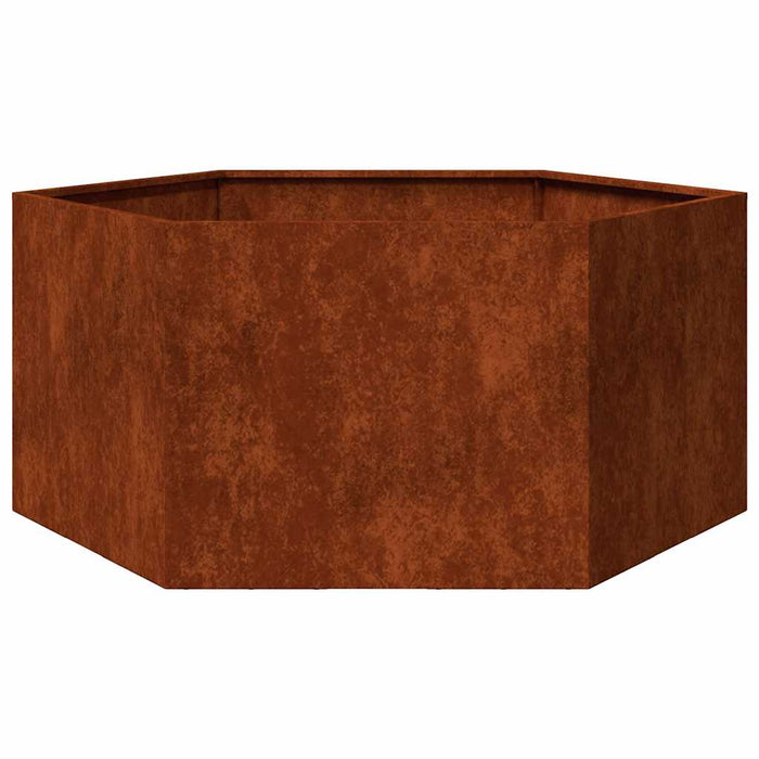 Jardinieră, ruginiu, 90x90x45 cm, oțel corten - WALTI WALTI