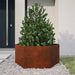 Jardinieră, ruginiu, 90x90x45 cm, oțel corten - WALTI WALTI