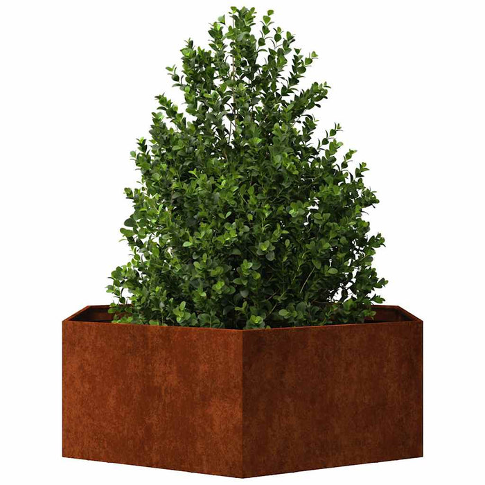 Jardinieră, ruginiu, 138x120x45 cm, oțel corten - WALTI WALTI
