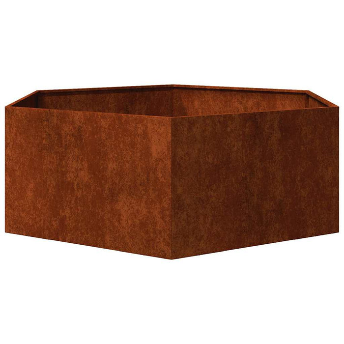 Jardinieră, ruginiu, 138x120x45 cm, oțel corten - WALTI WALTI