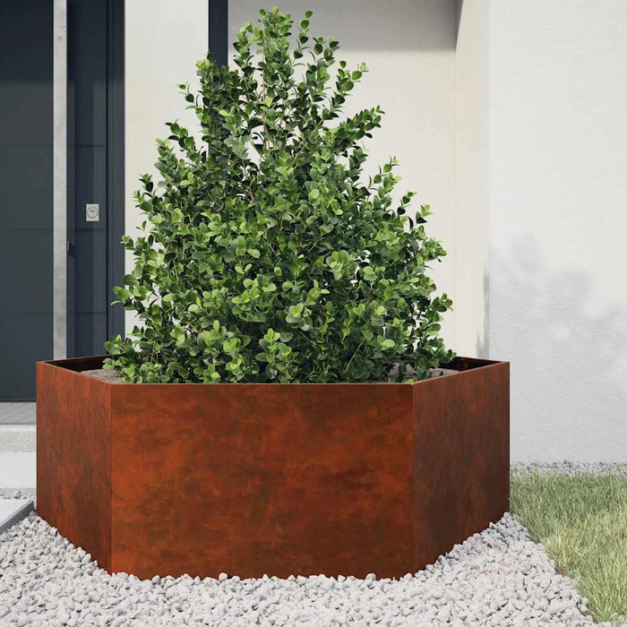 Jardinieră, ruginiu, 138x120x45 cm, oțel corten - WALTI WALTI