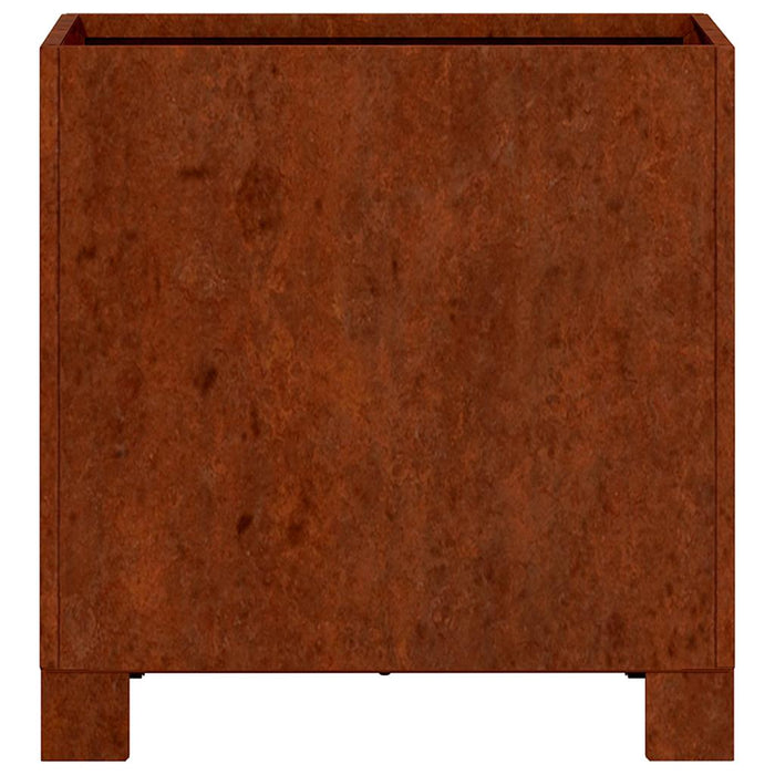 Jardinieră cu picioare, ruginiu, 30x30x30 cm, oțel corten WALTI
