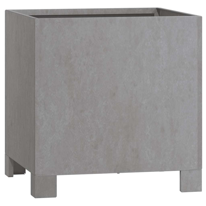 Jardinieră cu picioare, 2 buc, ruginiu, 30x30x30cm, oțel corten WALTI