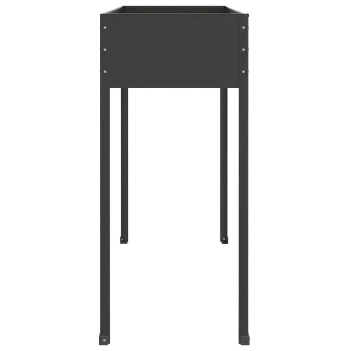 Jardiniere de grădină, 2 buc., antracit, oțel galvanizat - WALTI WALTI