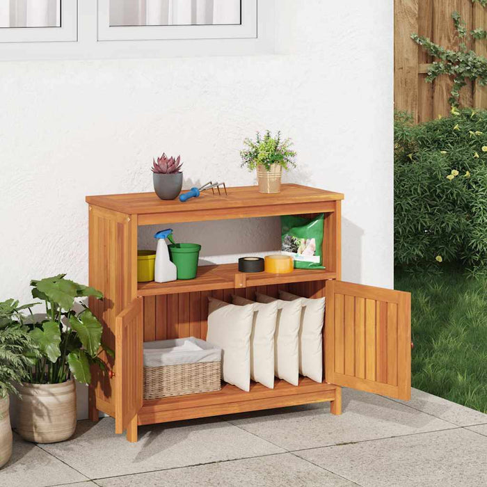 Masă consolă de grădină, 80x35x75 cm, lemn masiv de acacia - WALTI WALTI