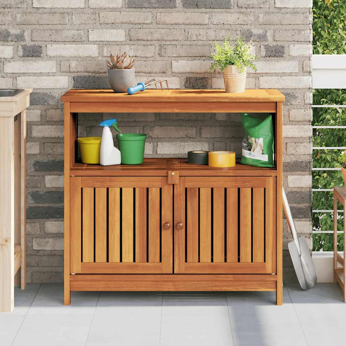 Masă consolă de grădină, 80x35x75 cm, lemn masiv de acacia - WALTI WALTI