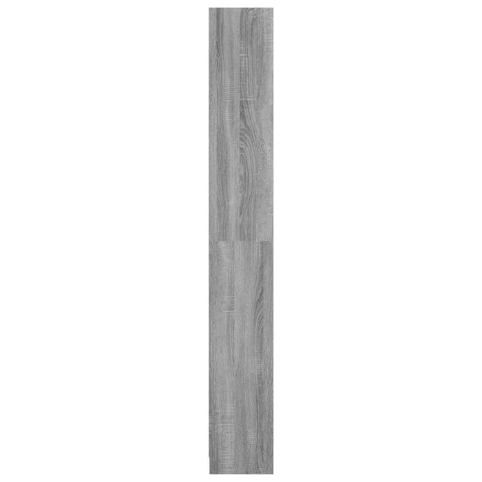 Bibliotecă cu 5 niveluri gri sonoma 40x24x175 cm lemn compozit WALTI