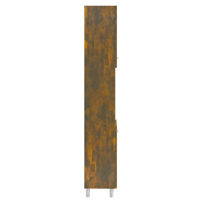 Dulap de baie, stejar fumuriu, 30x30x179 cm, lemn prelucrat - WALTI WALTI