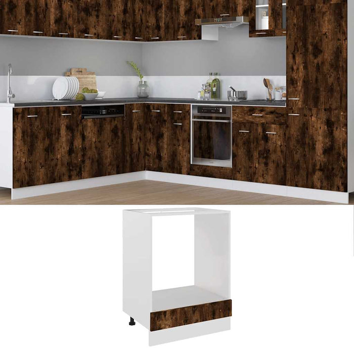 Dulap pentru cuptor "Riga" stejar fumuriu 60x46x81,5 cm WALTI