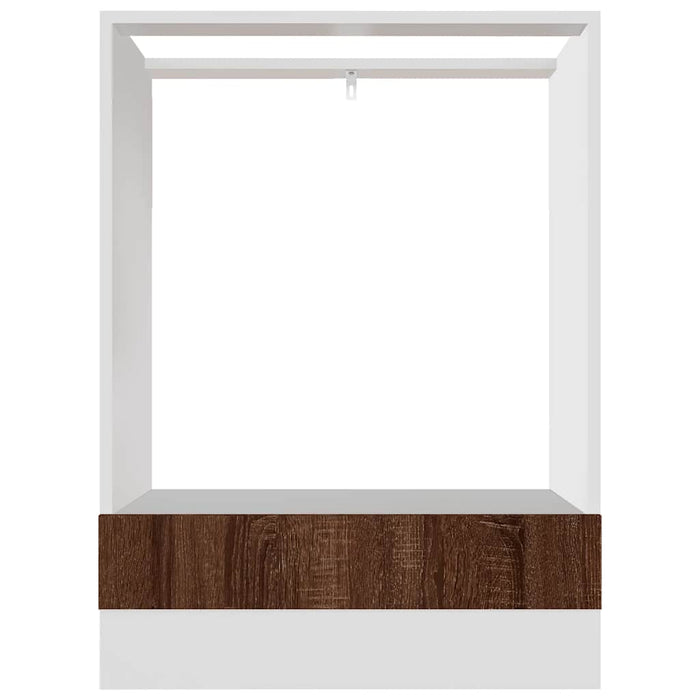 Dulap pentru cuptor "Riga", stejar maro, 60x46x81,5 cm, WALTI