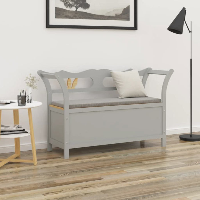 Bancă, gri, 107x45x75,5 cm, lemn masiv de brad - WALTI WALTI