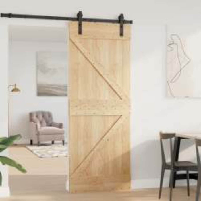 Ușă NARVIK natural 80 x 210 cm Lemn de Pin Solid - WALTI WALTI
