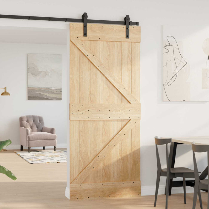 Ușă NARVIK natural 90 x 210 cm Lemn de Pin Solid - WALTI WALTI