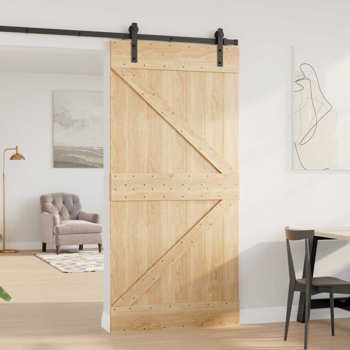 Ușă NARVIK natural 100 x 210 cm Lemn de Pin Solid - WALTI WALTI